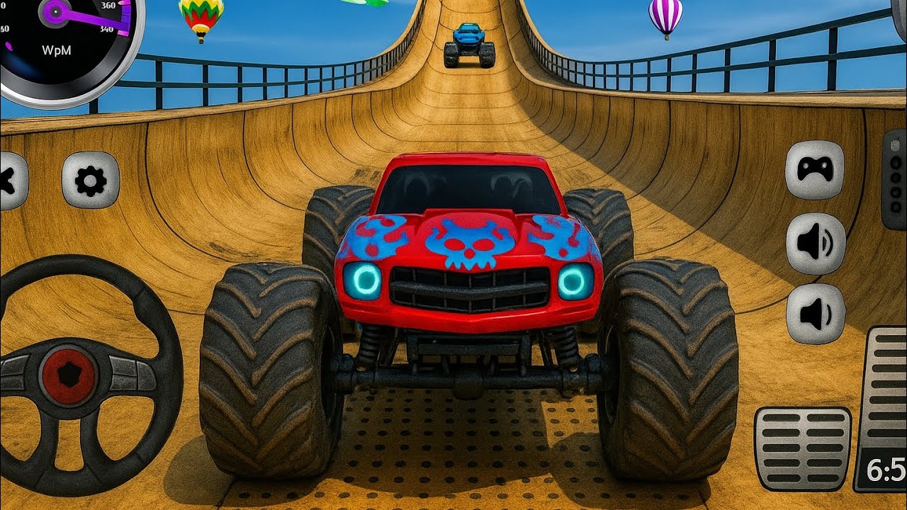 Extreme Monster Truck Ramp Race 🚛🔥 – Impossible Mega Jump Challenge 🏁 – Android Gameplay