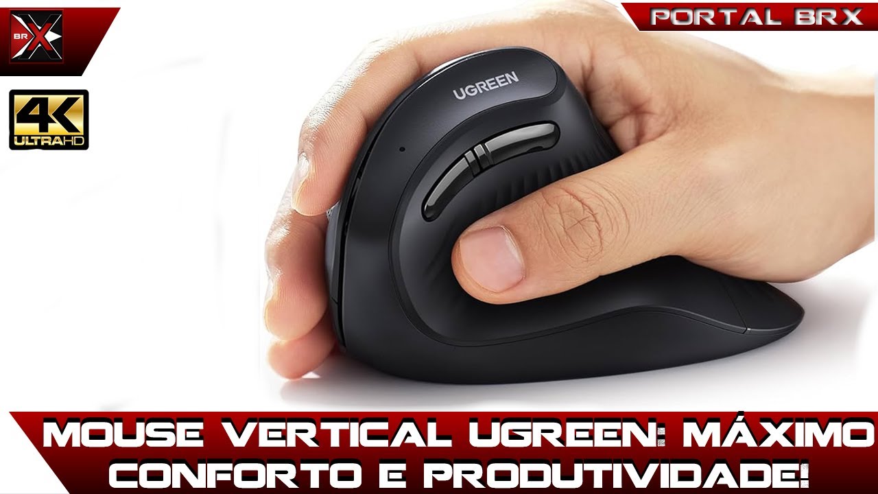 Maximo Mouse Mouse Vertical UGREEN: Máximo Conforto e Produtividade! - YouTube