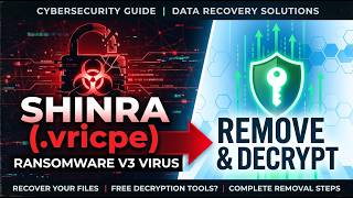 || SOLVED ✅🔘|| Shinra (.vricpe) Ransomware V3 Virus - removal and Decryption