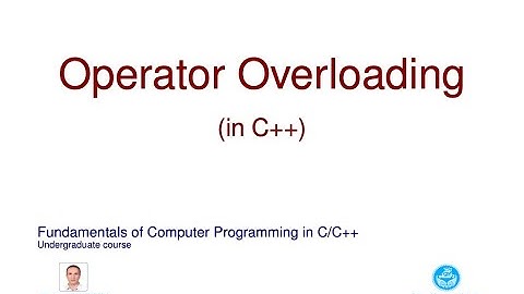 FCP33 - Operator Overloading in C++