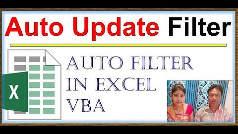 autofilter in excel vba |automatic update filter excel | automatic Update filter in excel | excel
