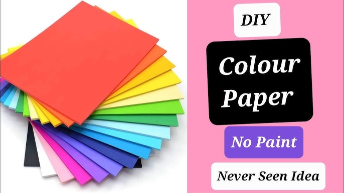 Diy Homemade Color Paper - How to make color Craft paper at home