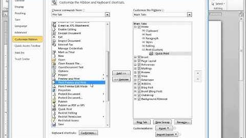 Microsoft Word 2010 Ribbon