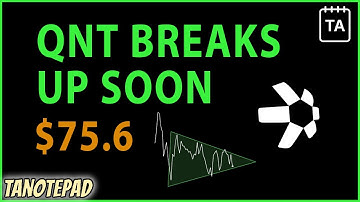 QNT pressing 75.6 inside triangle, Bullish coil