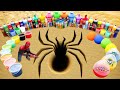 Spiderman Big Toothpaste Eruption From Spider Pit Giant Mtn Dew Mirinda Coca Cola Mentos 