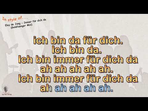 Eloy de Jong -  Immer für dich da (Goldfänger Mix) Instrumental und Karaoke