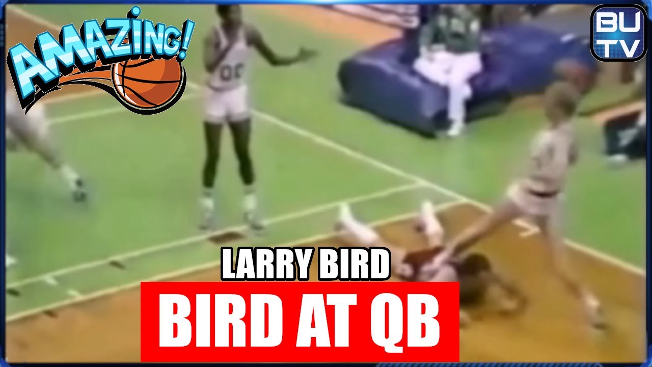 Larry Bird Yoga Stance Full Court Quarterback Outlet Pass! AMAZING