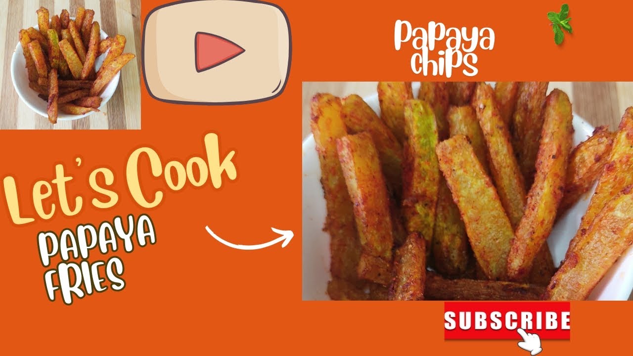 Agar papaya khane ko man na ho toh banaiye Papaya French Fries 🥰green papaya chips😍raw papita fry🥰