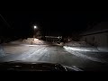 Driving in the Swiss High Alps in a winter night from Guttannen to Gadmen, Sony a6400 low light test