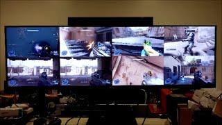 Halo Infinite 8 Player Splitscreen On One Monitor