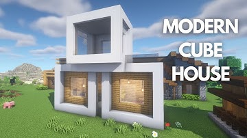How to build a Modern Cube House in Minecraft