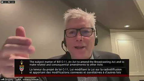 Shocking C-11 Online Streaming Act: Witness Testimony In The Senate