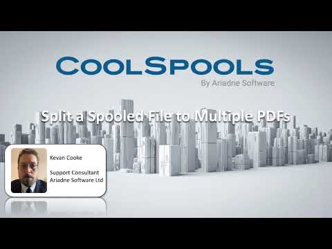 Split an IBM i spooled file to multiple PDFs