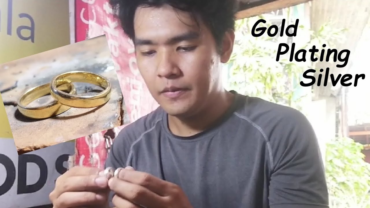 How to make a Handmade Gold Plating Silver Wedding Ring - YouTube