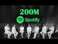 FASTEST SONGS BY KPOP ACTS TO REACH 200M STREAMS ON SPOTIFY