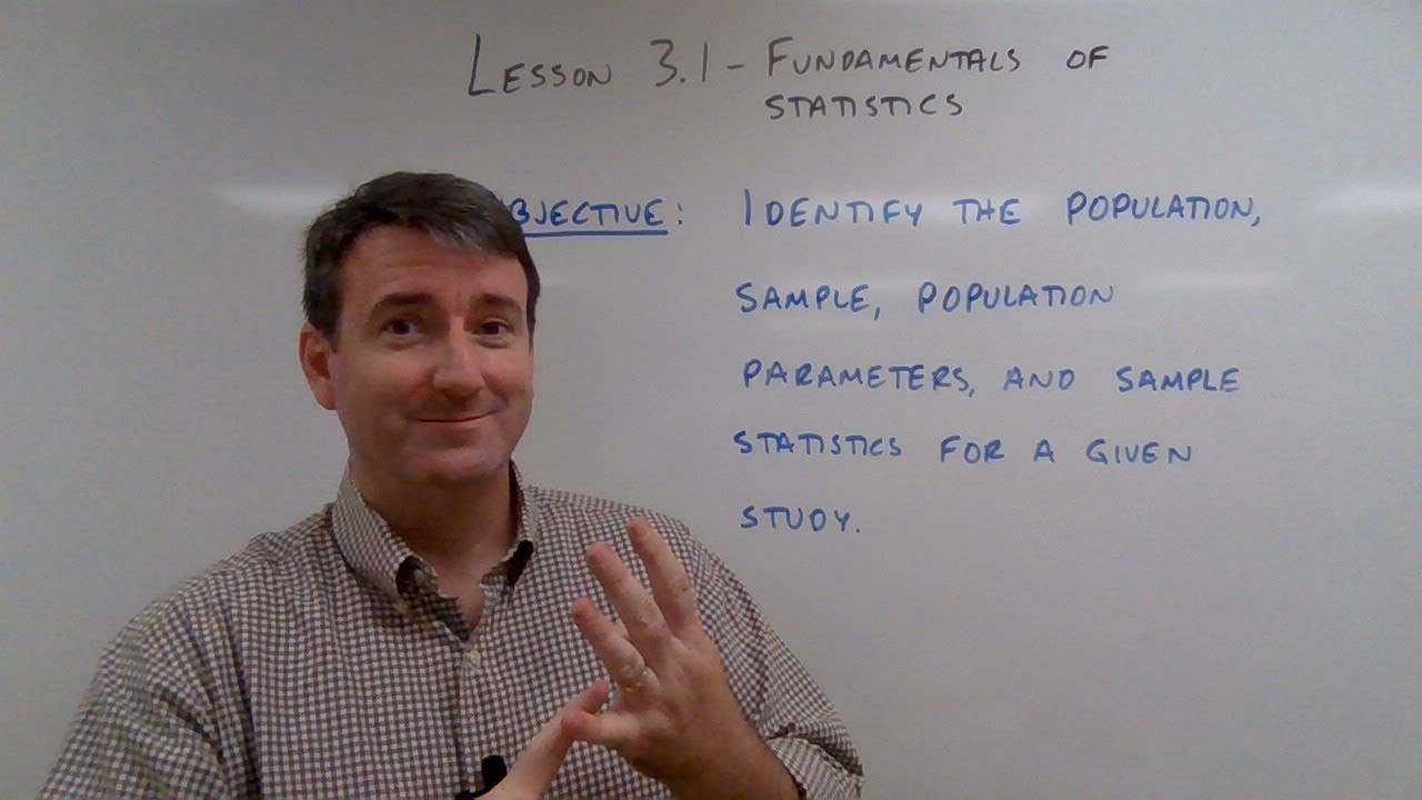 College Math Lesson 3.1 - Fundamentals of Statistics - YouTube