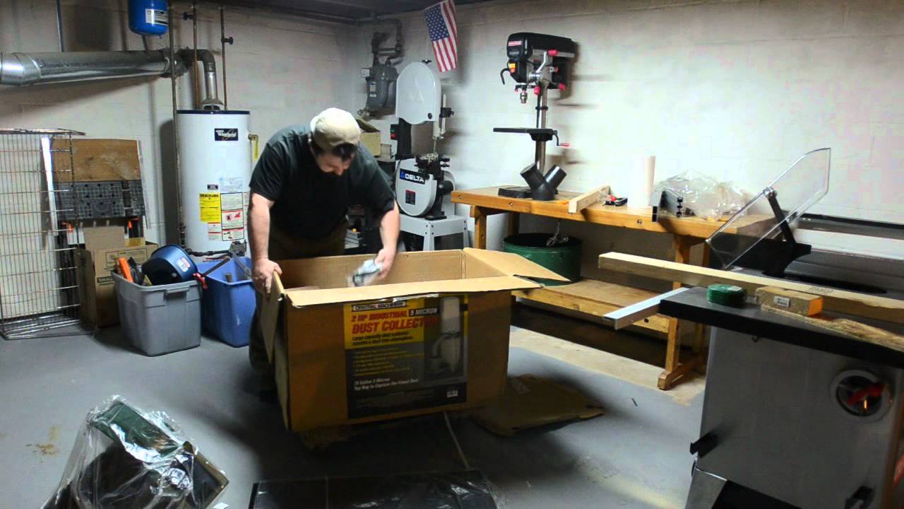 Harbor Freight's Central Machinery 2HP Dust Collector Unboxing. YouTube
