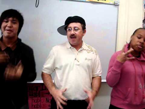 Mr. Velez spitting a rap