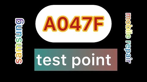 samsung a04s(sm-a047)test point