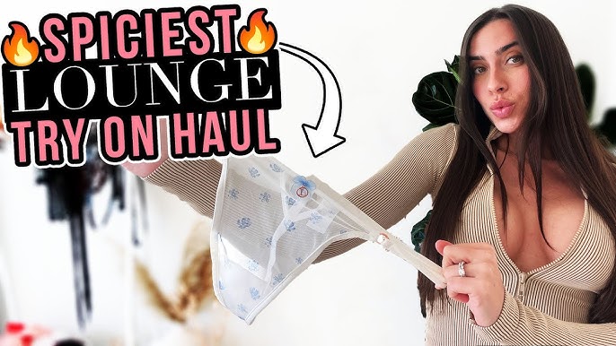 Sexy panties try on haul by shy housekeeper 