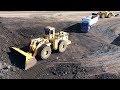 Caterpillar 992C Wheel Loader Loading Coal On Trucks - Melidis SA