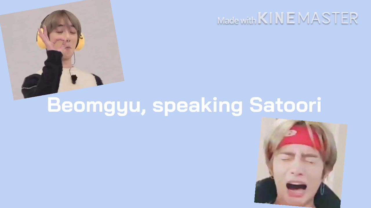 Beomgyu speaking Satoori