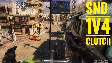 1V4 clutch in Search and Destroy | Ranked Multiplayer | COD Mobile