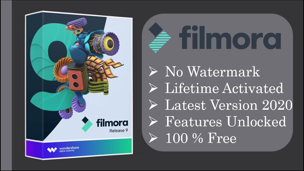 How to install Filmora 9 without watermark?
