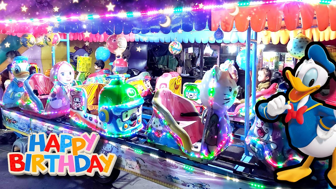 Asik ‼️ Naik Odong-Odong Lampu Cantik 🌸 Odong-Odong Lampu Karakter Lucu 🌸 Lagu Selamat Ulang Tahun