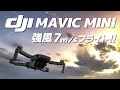 DJI Mavic Miniを風速7m/sの強風の中で飛行させてみます。