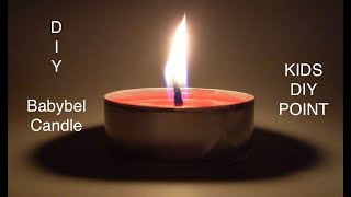 DIY Babybel Candle