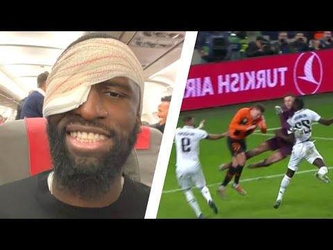 Rudiger injury moment - From the Stand