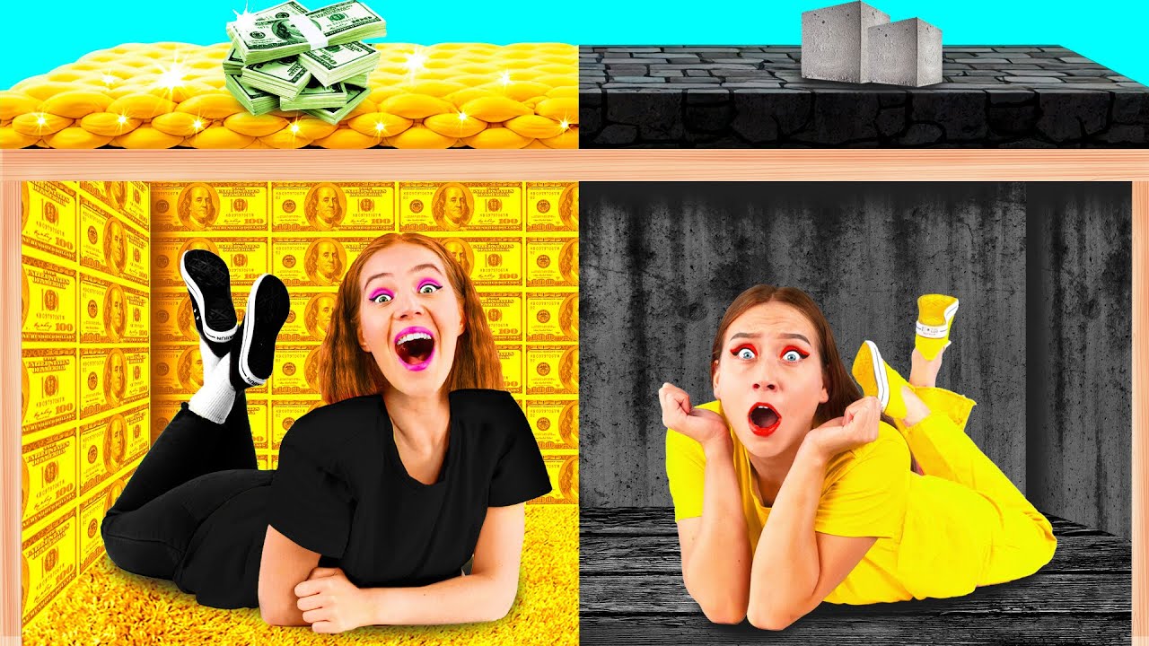 Chambres Secrètes Sous Le Lit | Riche vs Pauvre Gadgets Intelligents vs ...