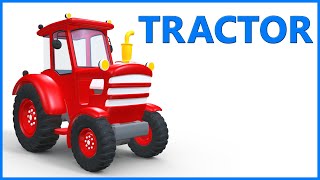 Tractor Toys Cartoon Video for Kindergarten & Preschool | Toy Tractors Vehicles for Kids Playing
