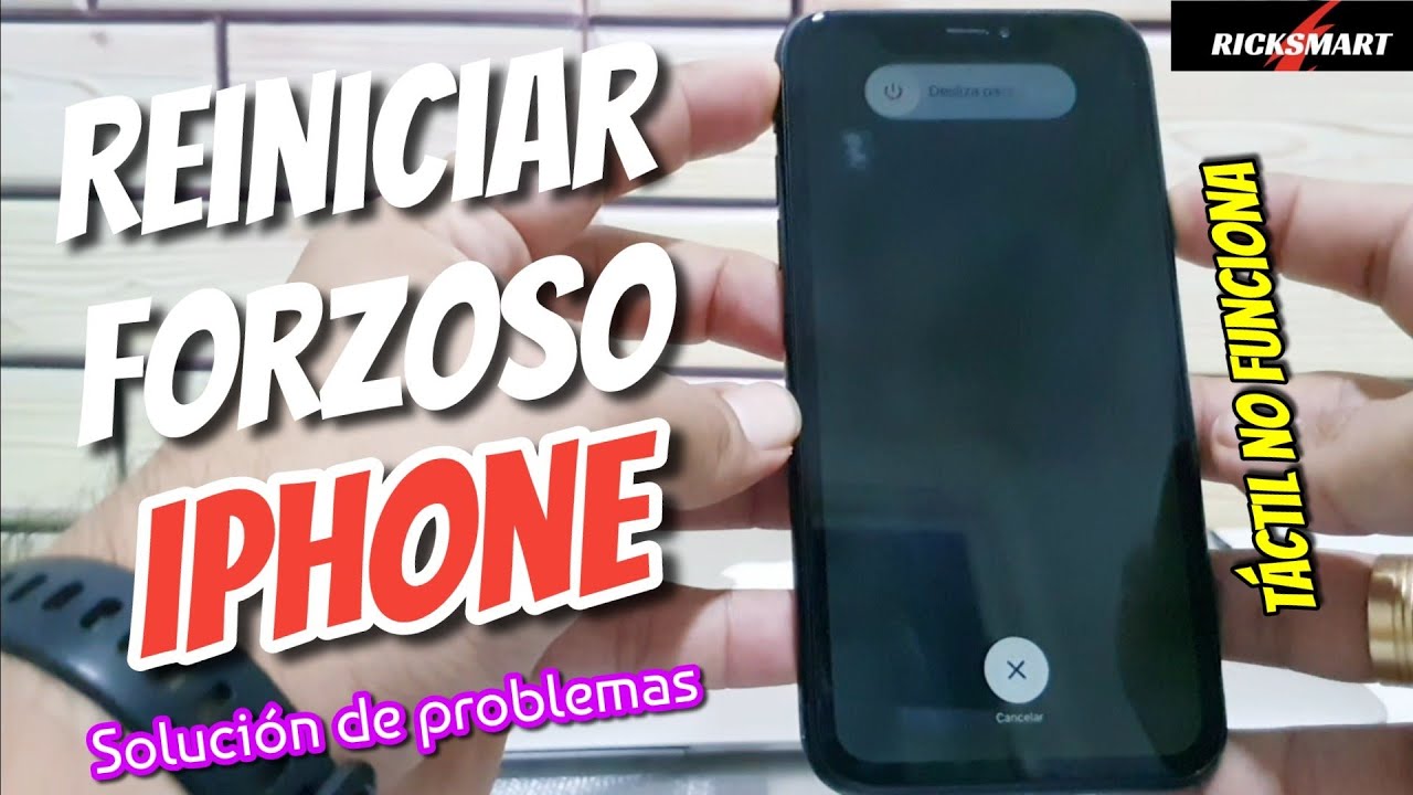 ️Como reiniciar forzoso IPHONE sin tocar la pantalla FORZAR REINICIÓ ...