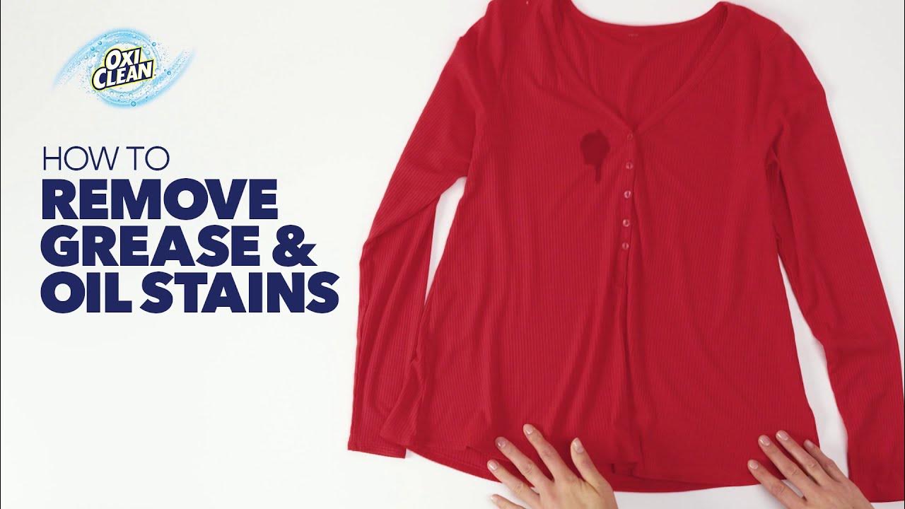 How to Remove Oil and Grease Stains from Clothes with OxiClean™ YouTube