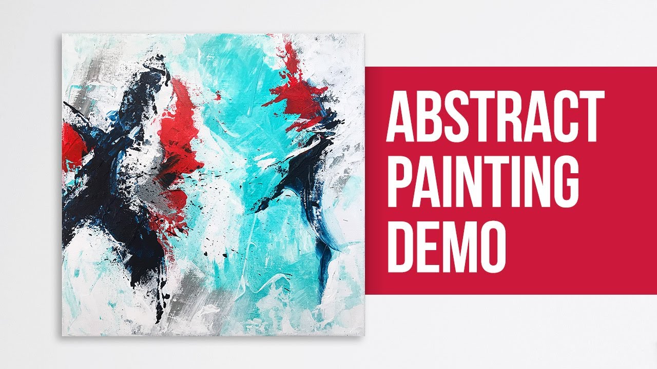Relaxing Acrylic Paint Demo / Abstract Painting Demonstration / Daily ...