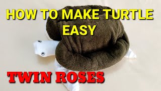 HOW TO MAKE A TOWEL TURTLE |TOWEL ART TOWEL ANIMAL TURTLE| TOWEL ORIGAMI | TOWEL FOLDING DESIGN.