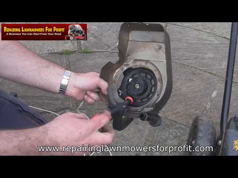 How To Replace A Petrol Lawnmower Pull Cord Rope