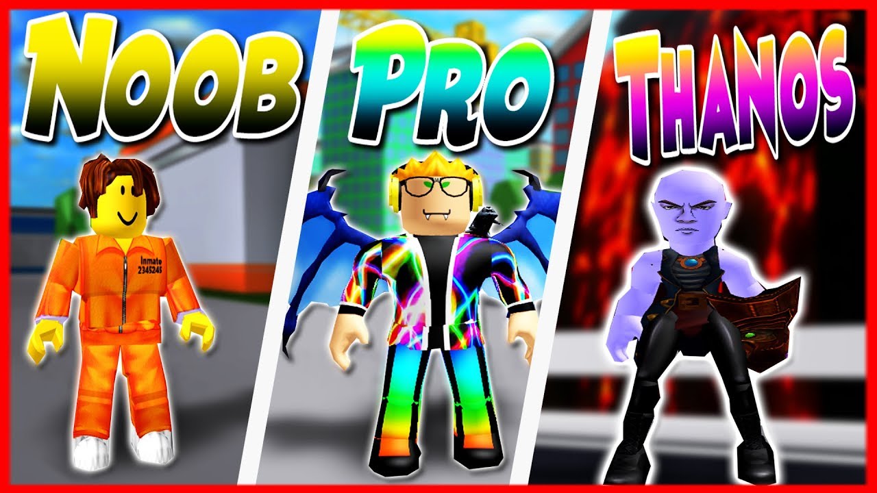 Noob Vs Pro Vs Thanos Mad City Edition Youtube - roblox noob vs pro vs super villain in mad city