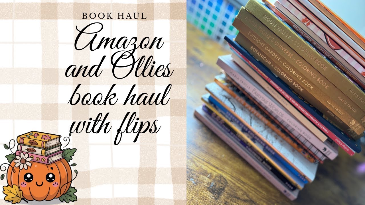 ✨Mega book haul from Amazon and Ollie’s with book flips ✨