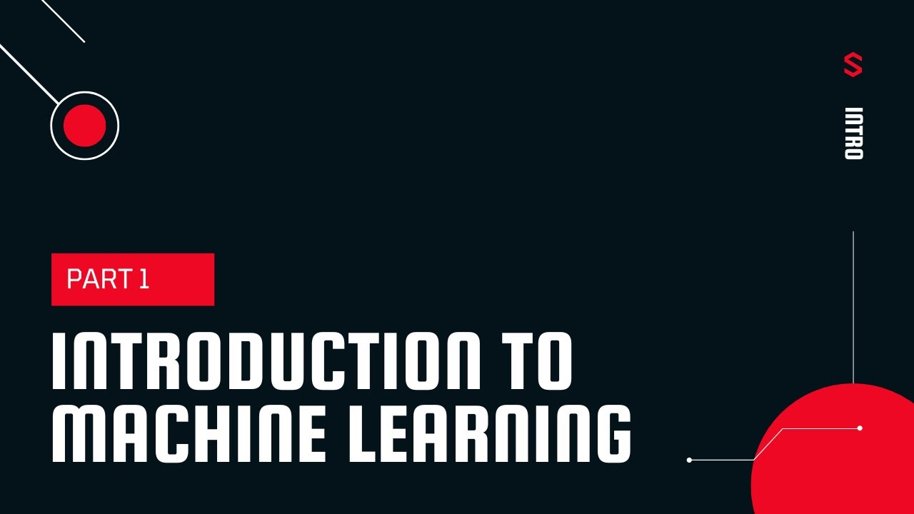 Introduction To Machine Learning YouTube