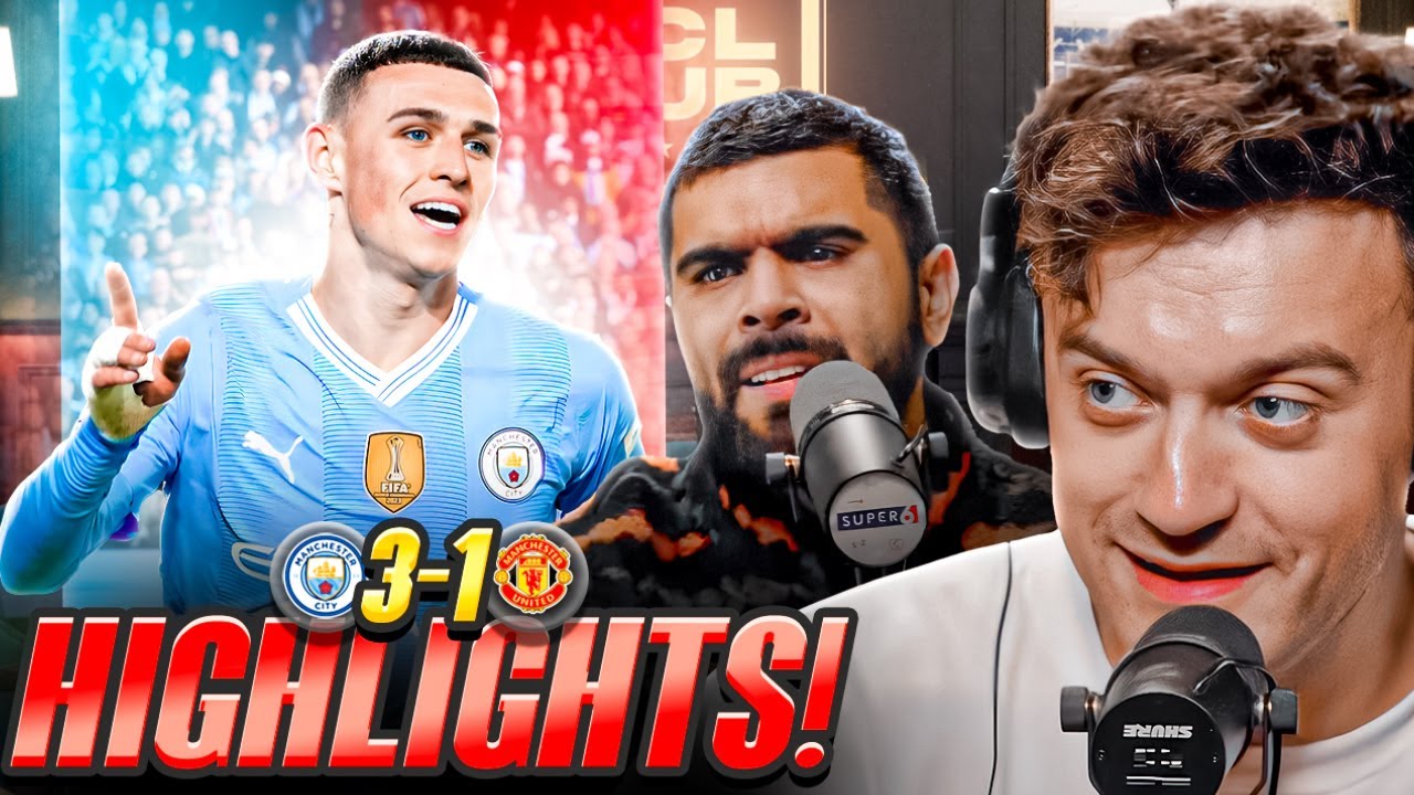 ADAM LOSES IT AS CITY COME BACK AGAINST UNITED | Man City 3-1 Man ...