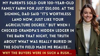 My Parents Sold Our Farm Cheap—But Grandpa’s Old Ledger Revealed a Huge Secret!