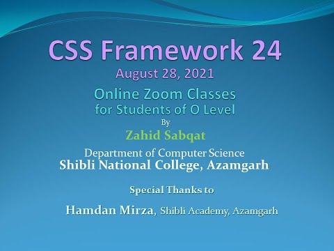 August 28, 2021 CSS Framework 24