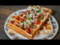 Ces gaufres pizza croustillantes avec seulement 5 ingrédients sont un jeu d'enfant