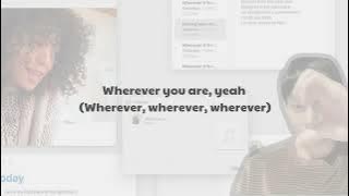 wherever u r - UMI ft. V of BTS (Lyrics Video)