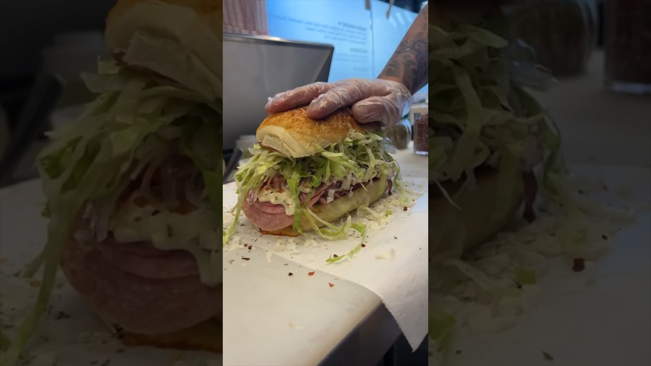 This NYC SANDWICH SHOP puts so much care into their sandwiches! 🥖😍🤤 #DEVOURPOWER