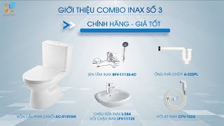 Giảm đến 23% Combo thiết bị vệ sinh Inax số 3 - Hàng chính hãng tại Hải Linh