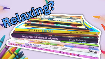 Trying out RELAXING Coloring Books